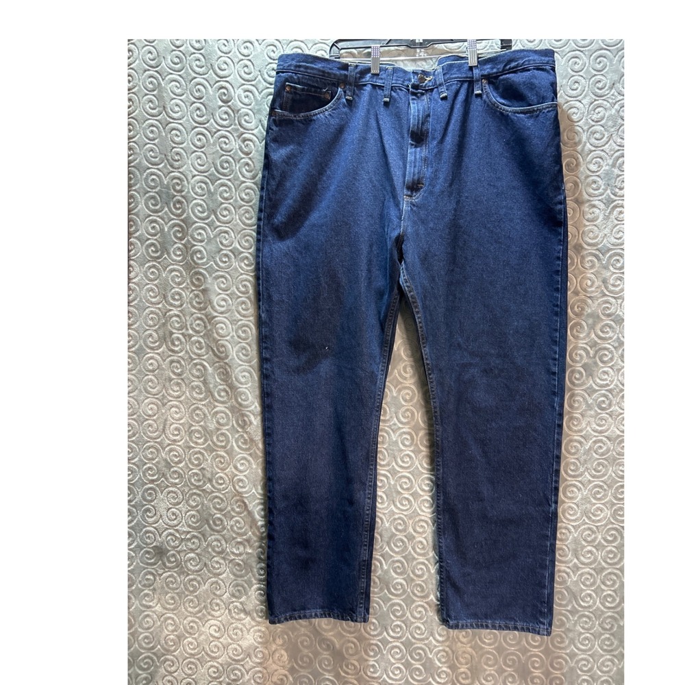 Wrangler Five Star Premium Regular Fit Men Jeans Dark Wash Size 46x32‎